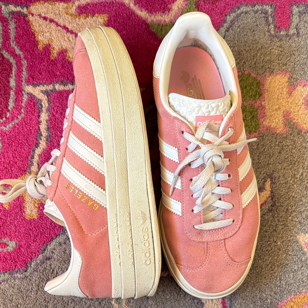 Adidas Women's Pink Gazelle Bold Sneakers